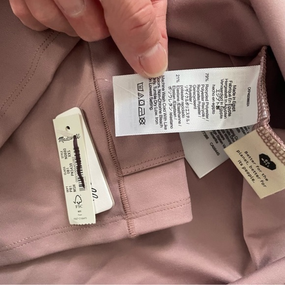 New Madewell MWL Flex Fitness Dress Mauve Shadow ND880 - Picture 8 of 10